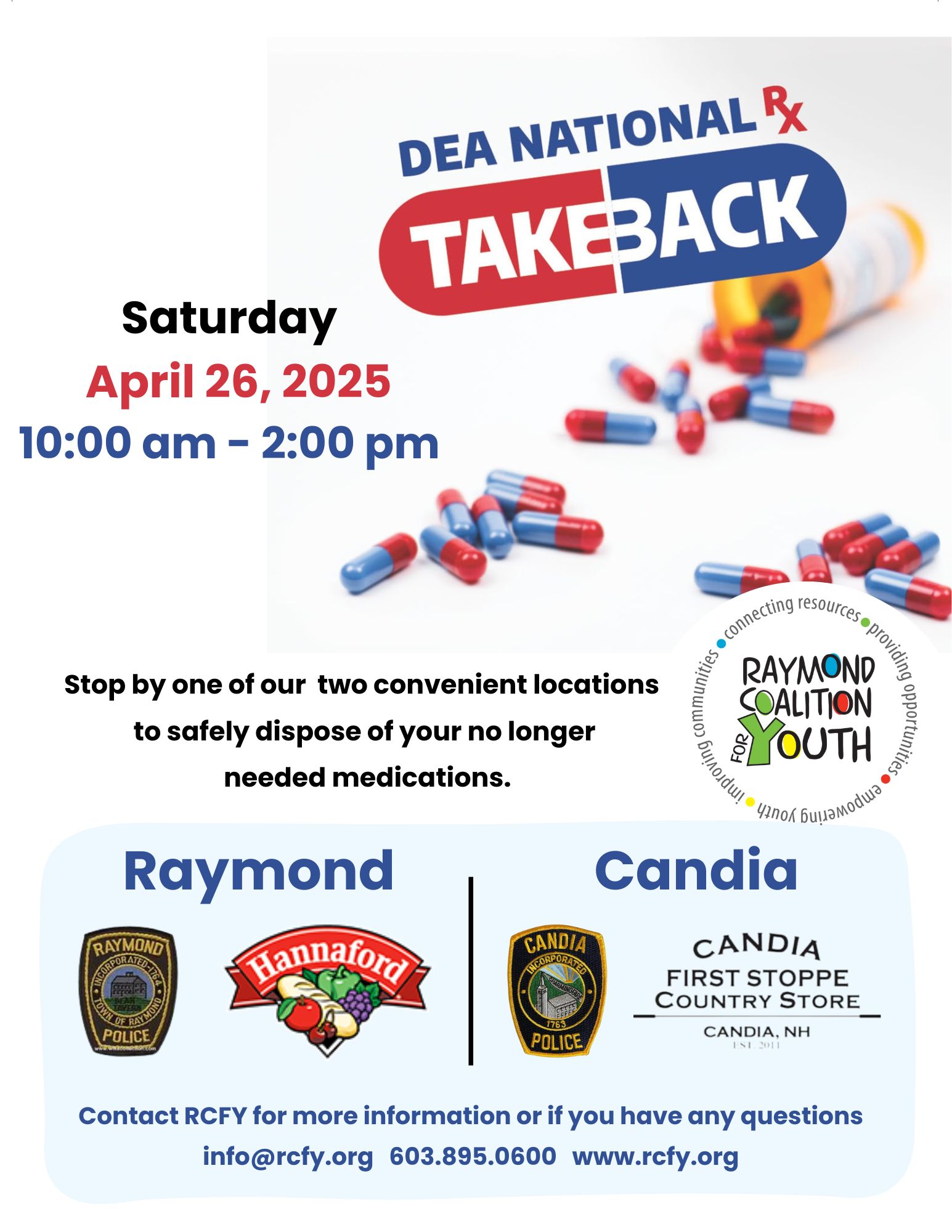 Drug Take Back Day on April 26, 2025