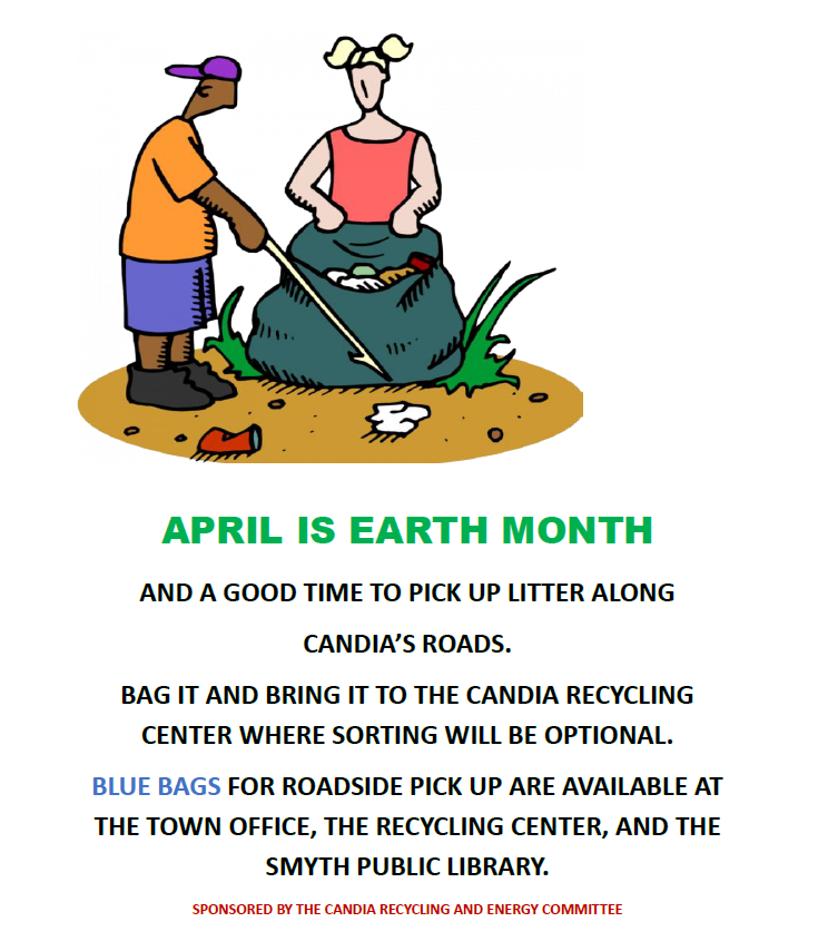 Roadside Cleanup is month of April flyer