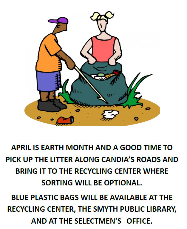 Roadside Cleanup is month of April flyer